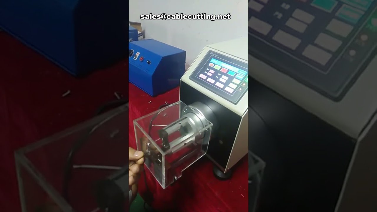 동축 케이블 피복 벗김기 | 고효율 와이어 스트리핑 머신