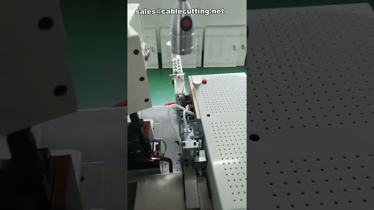 전선 피복 벗김 및 압착 단자 머신 | 케이블 절단 압착 장비