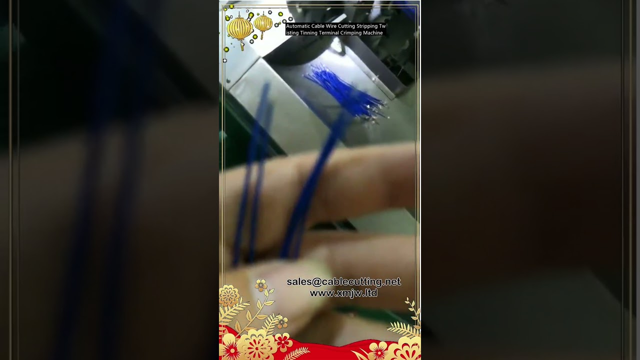 자동 케이블 와이어 절단, 피복 벗김, 비틀림, 도금, 터미널 압착기