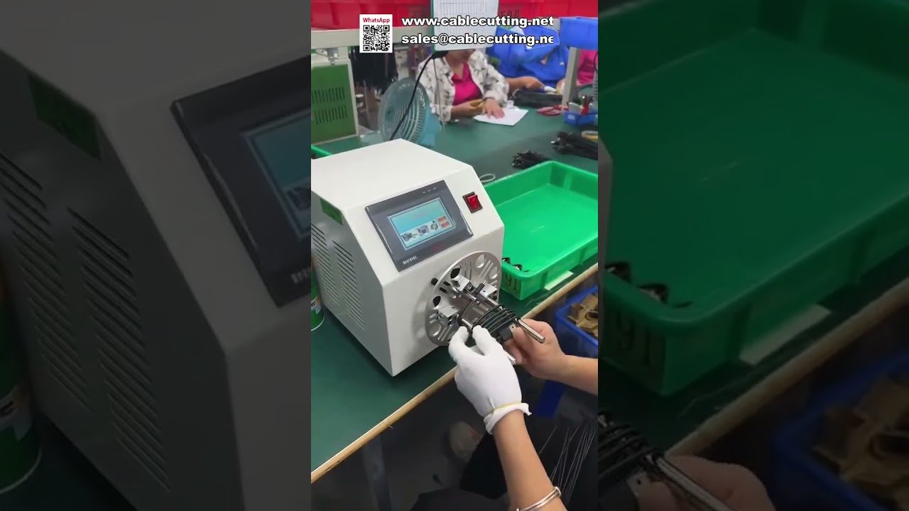 자동 와이어 및 케이블 권선 타이핑 머신