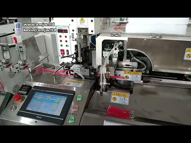 AWG 32-16 전선 5가닥 자동 박피, 터미널 압착 및 디핑 머신 (110V/220V)