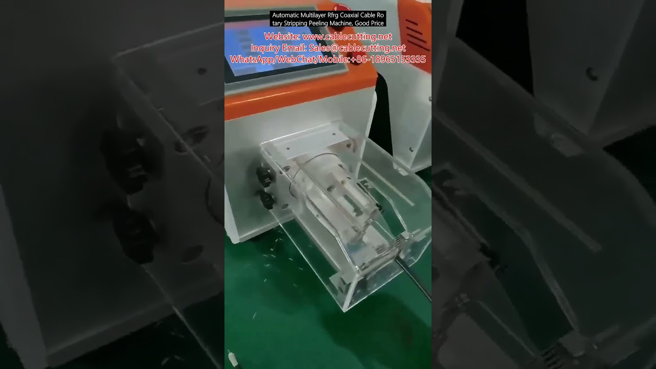자동 다층 RF/RG 동축 케이블 회전식 피복 벗김 및 박피기