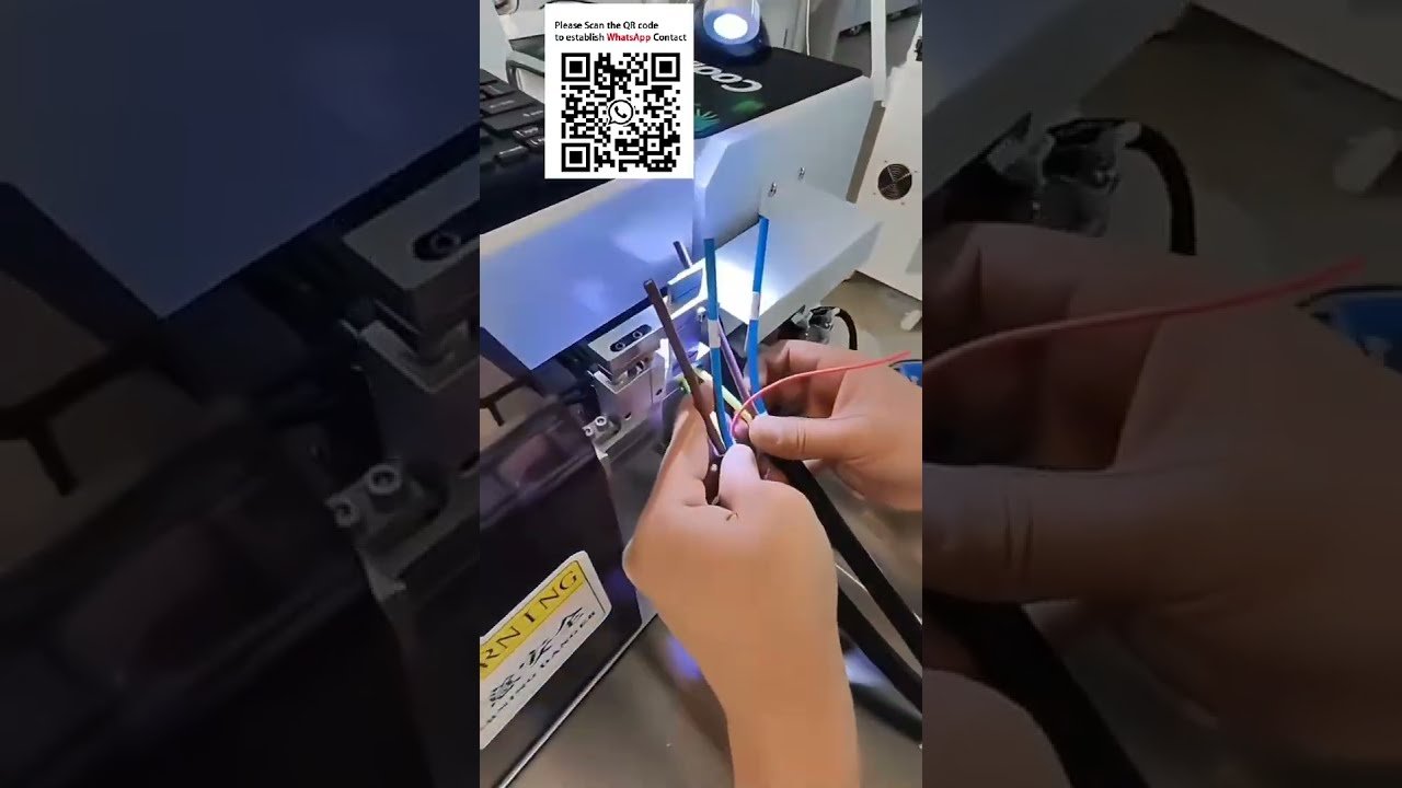 EV 충전 하네스 자동 열수축 튜브 프린팅, 삽입 및 베이킹 머신