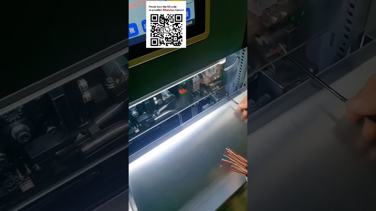 반자동 방수 씰 삽입, 피복 벗김 및 압착 머신 | 이중 와이어 가공 장비