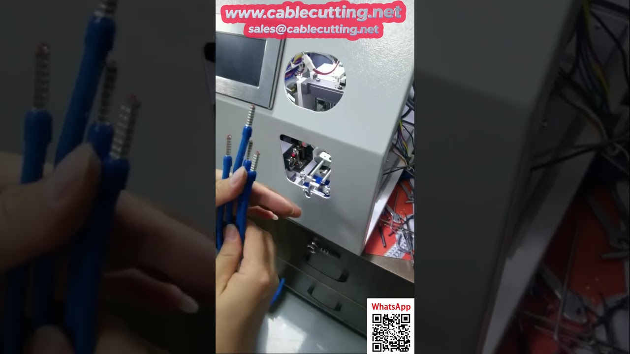 0.5-4mm² 절연 튜브형 터미널 자동 압착기 | 전선 가공 자동화