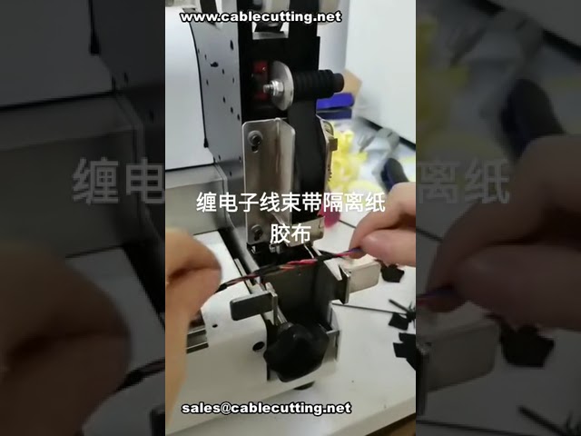 자동차 전자 전원 하네스용 스팟 테이핑 머신 # 공장 데모