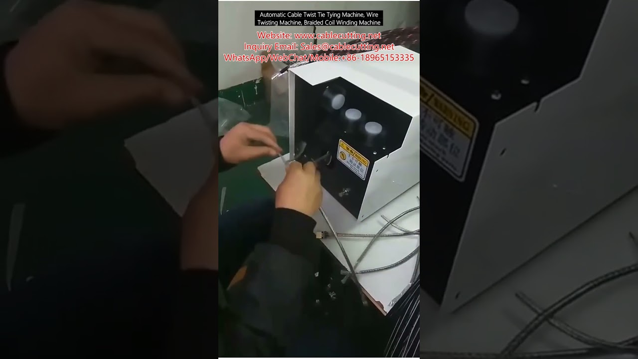 자동 케이블 트위스트 타이 기계, 와이어 트위스팅 머신, 브레이디드 코일 와인딩 머신