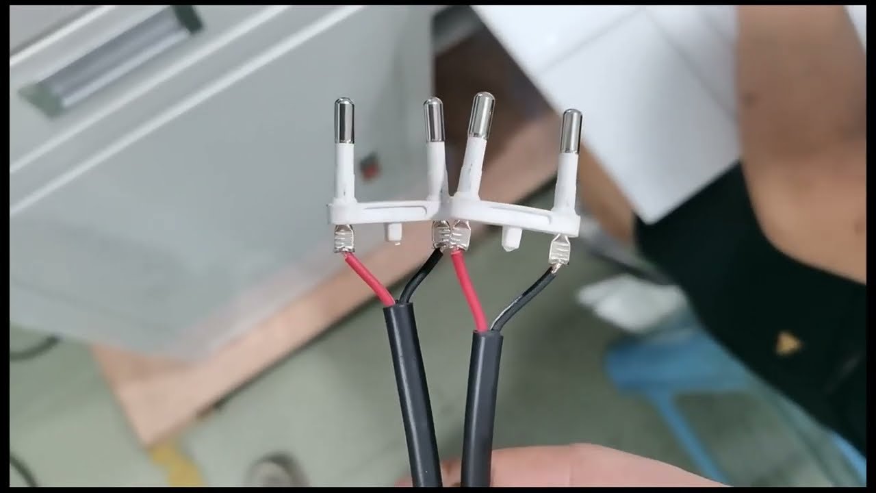 자동 진동 플레이트 공급 3핀 2핀 플러그 터미널 전원 코드 케이블 압착기