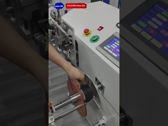 수직 플랫 시스 와이어 케이블 계수 미터 절단 권선 및 바인딩 머신 코일링 서클