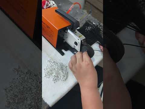 고객 리뷰: 강력한 공압 튜브 터미널 압착기 #공장 #기계