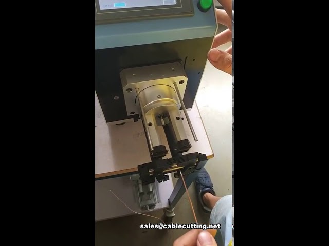 소형 동축 케이블 절단 및 피복 벗김 기계, 와이어 스트리핑 머신