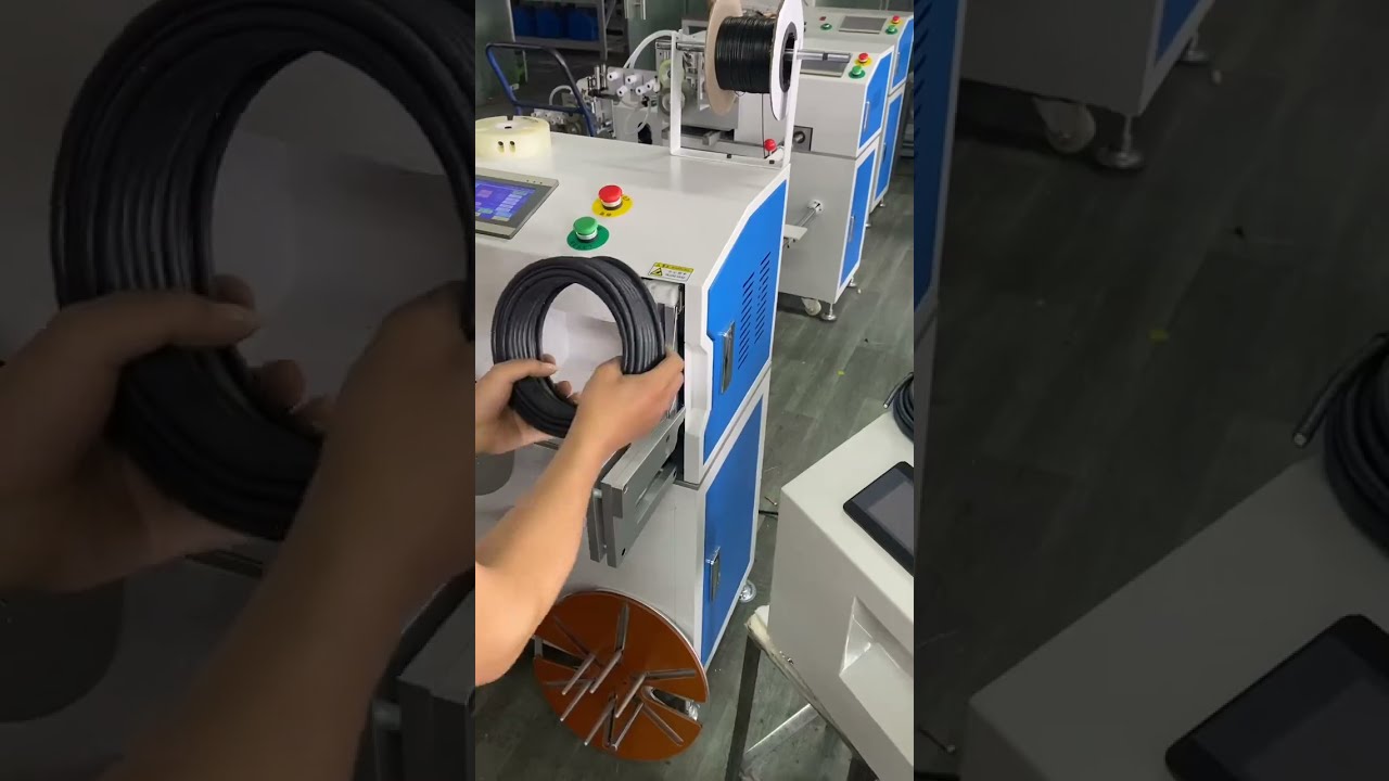 전선 자동 미터 계수 권취 및 결속기 | 정밀 계측 권선기 #자동화기계