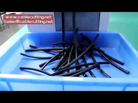 고무, 플라스틱, PET, PVC, PP, PU 파이프 및 열수축 튜브 절단기 | 자동 파이프 절단 장비